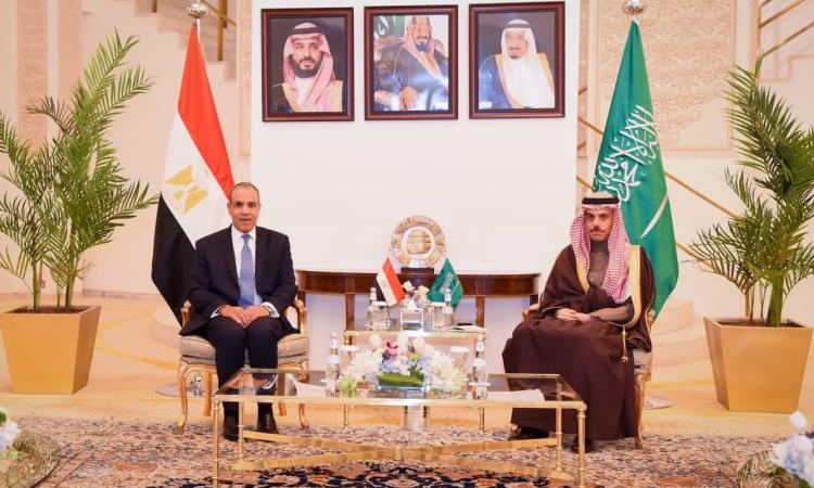 وزير الخارجية يؤكد لنظيره السعودي ضرورة وضع آليات لتنفيذ الأمن الجماعي العربي