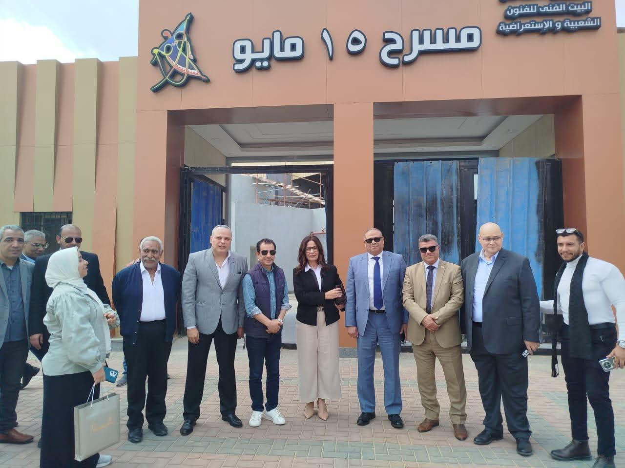 وزيرة الثقافة تفقد مسرح وسيرك 15 مايو تمهيدا لافتتاحه الشهر المقبل