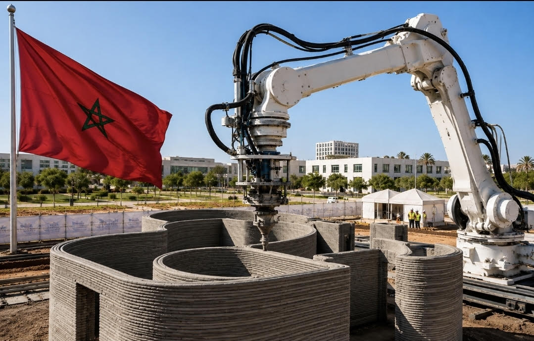 المغرب يراهن على الطباعة ثلاثية الأبعاد لبناء المنازل… تقنية روبوتية تختصر شهورا من الأشغال