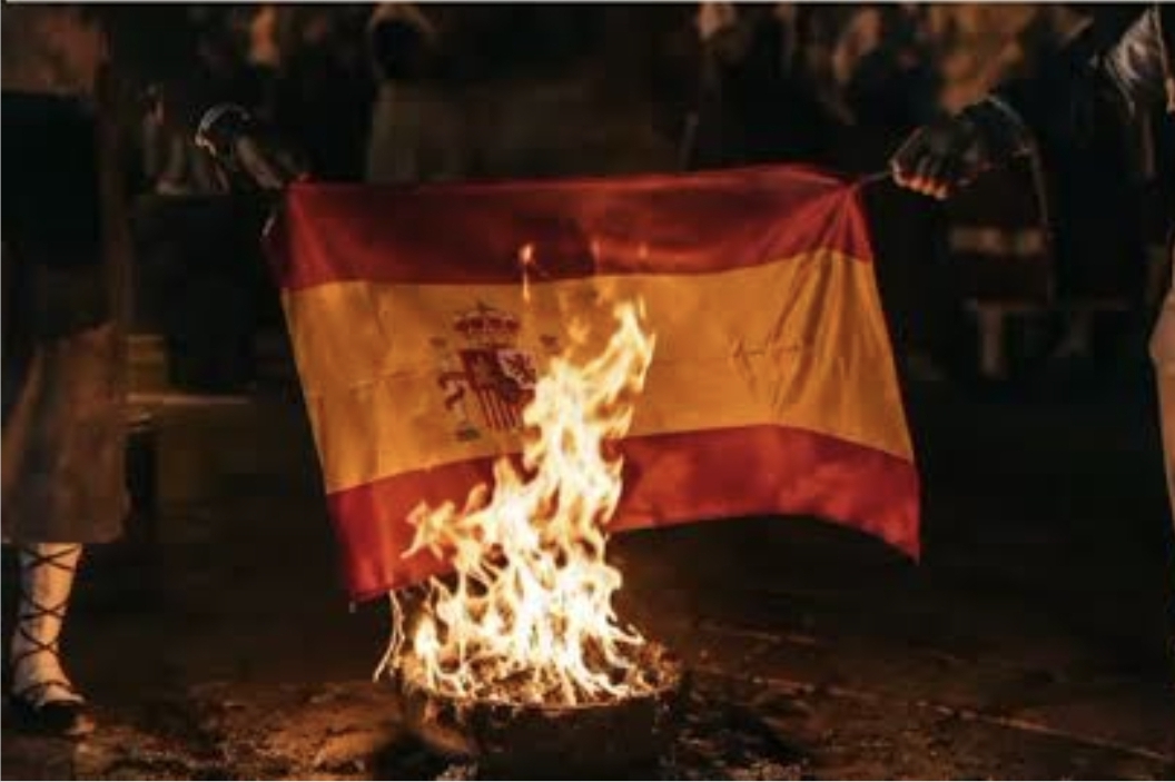 حرق العلم الإسباني في احتفالات «ديادا 2026» ببرشلونة وسط دعوات لاستقلال كاتالونيا