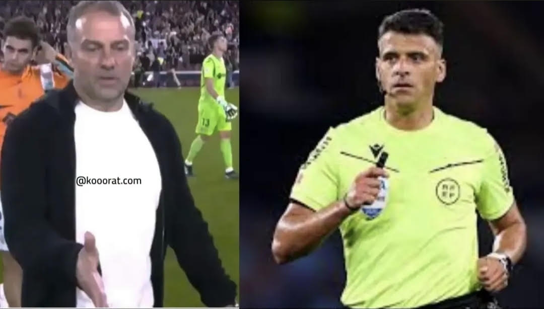 كاميرا الحكم ترصد حوارا عفويا بين خيل مانزانو وهانزي فليك بعد مباراة برشلونة وخيتافي